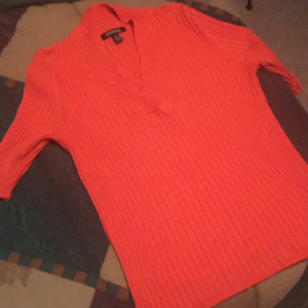 Orange sweater shirt